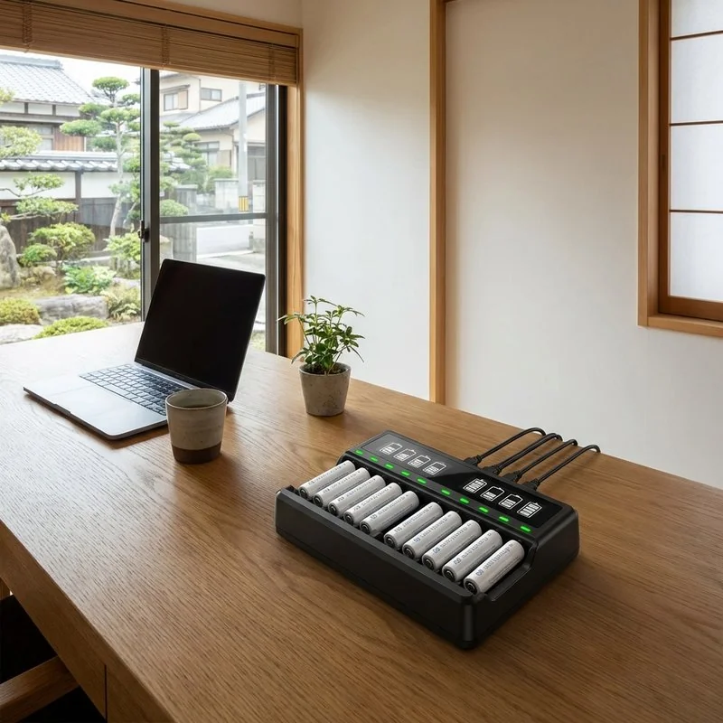 EBL充電器 デスク周り